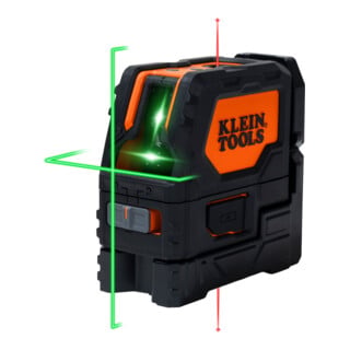 Klein Tools Laser croix vert auto-nivelant avec points de niveau batterie