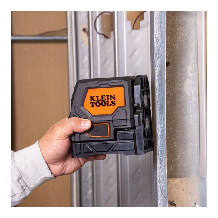Klein Tools Laser croix vert auto-nivelant avec points de niveau batterie