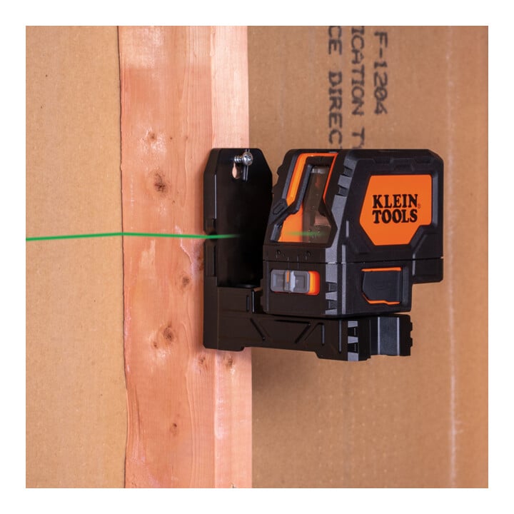 Klein Tools Laser croix vert auto-nivelant avec points de niveau batterie