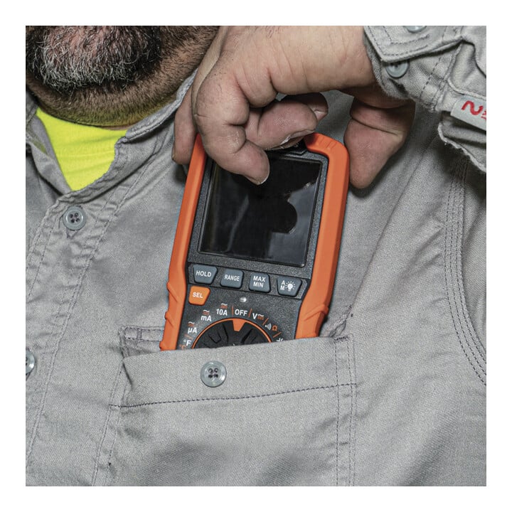 Klein Tools Multimeter digitaal TRMS Auto Range 600 V slank CAT III