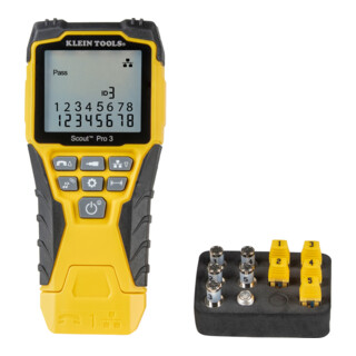 Klein Tools Netzwerkkabeltester Scout® Pro 3 Set met remote en adapter