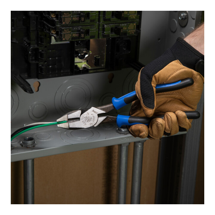 Klein Tools Pince d’électricien 200 mm coupe-câble à levier long