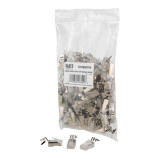 Klein Tools RJ45 Pass-Thru™ datastekker CAT6A STP 100-dlg.