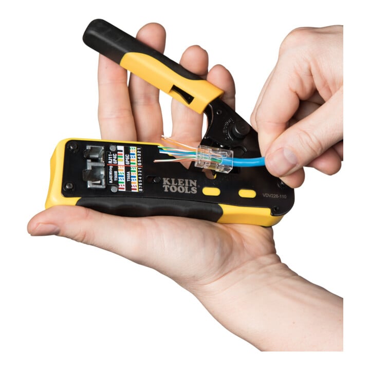 Klein Tools RJ45 Pass-Thru™ datastekkers CAT6 50-dlg.