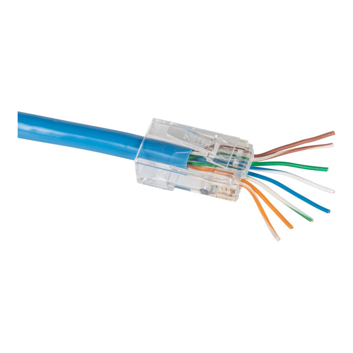 Klein Tools RJ45 Pass-Thru™ Datenstecker CAT6A UTP 50-teilig