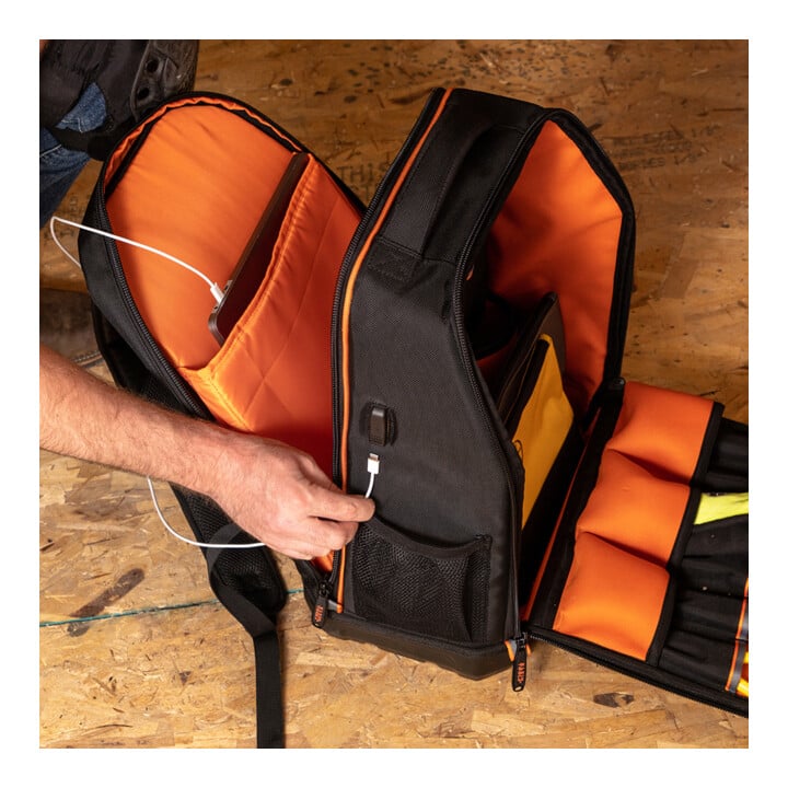 Klein Tools Sac à dos d’outils Tradesman Pro XL™ Tech 28 poches