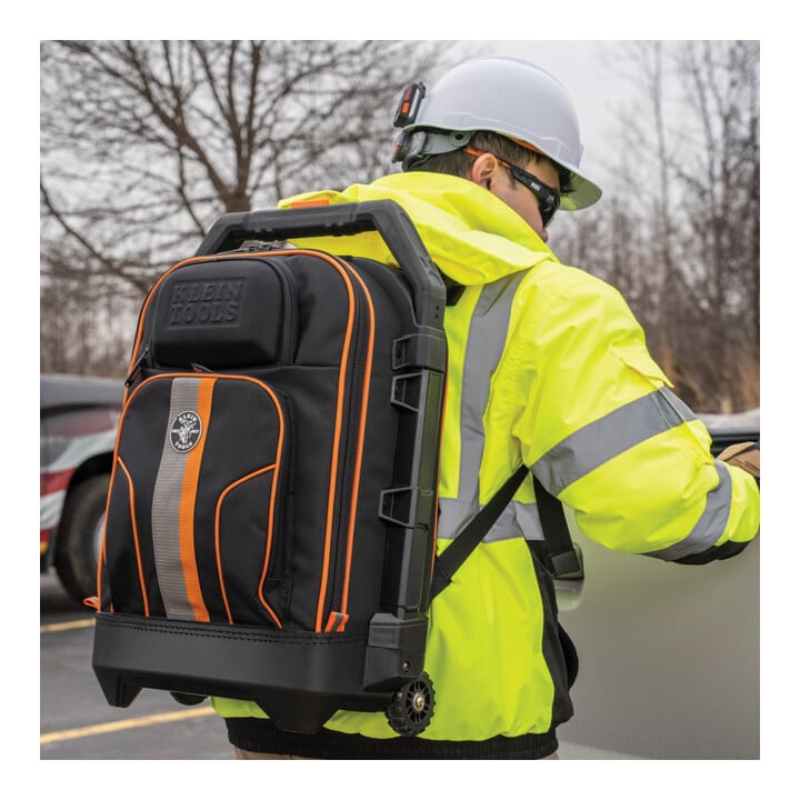 Klein Tools Sac à outils roulant Tradesman Pro avec roulettes de 15,2 cm