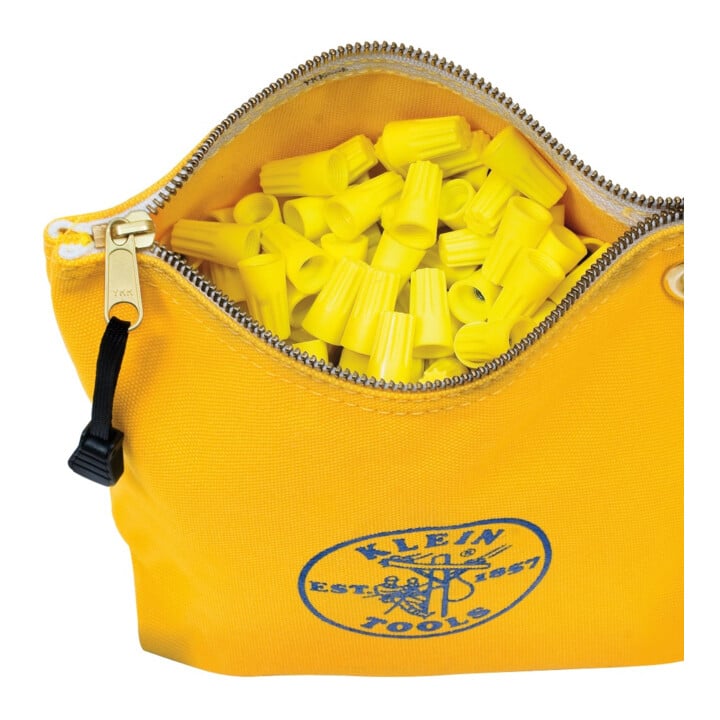 Klein Tools Set 3 sacs à outils en toile avec fermeture éclair colorée