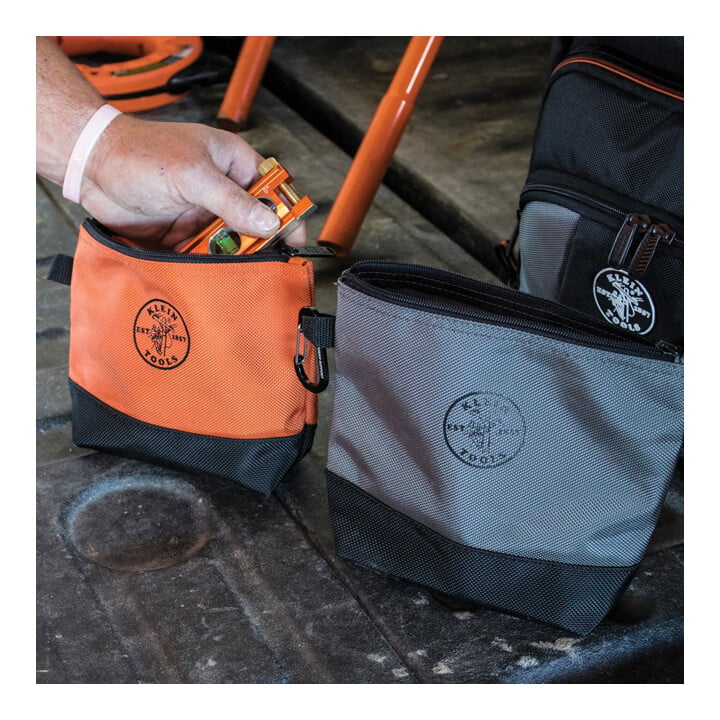 Klein Tools Set de 5 sacs zip debout colorés robustes