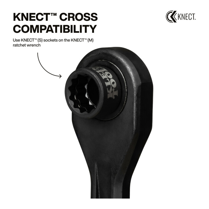 Klein Tools Slagmoersleutel-opzetstukset KNECT™ 4-delig