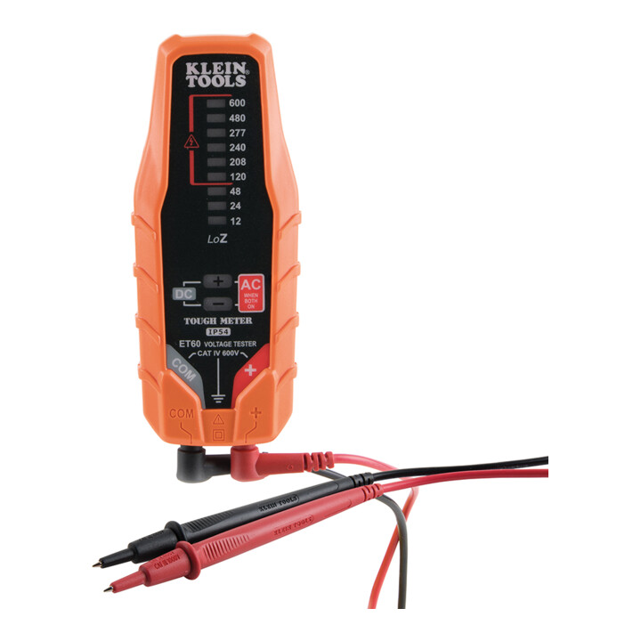 Klein Tools Spanningstester AC DC 12 tot 600 V LED CAT IV 600 V
