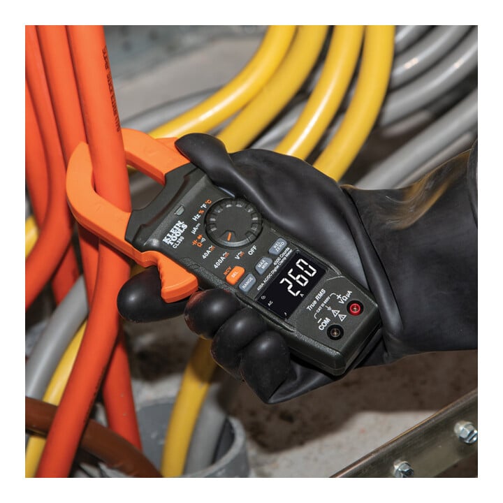 Klein Tools Stromzangen-Multimeter TRMS automatisch 400 A AC/DC