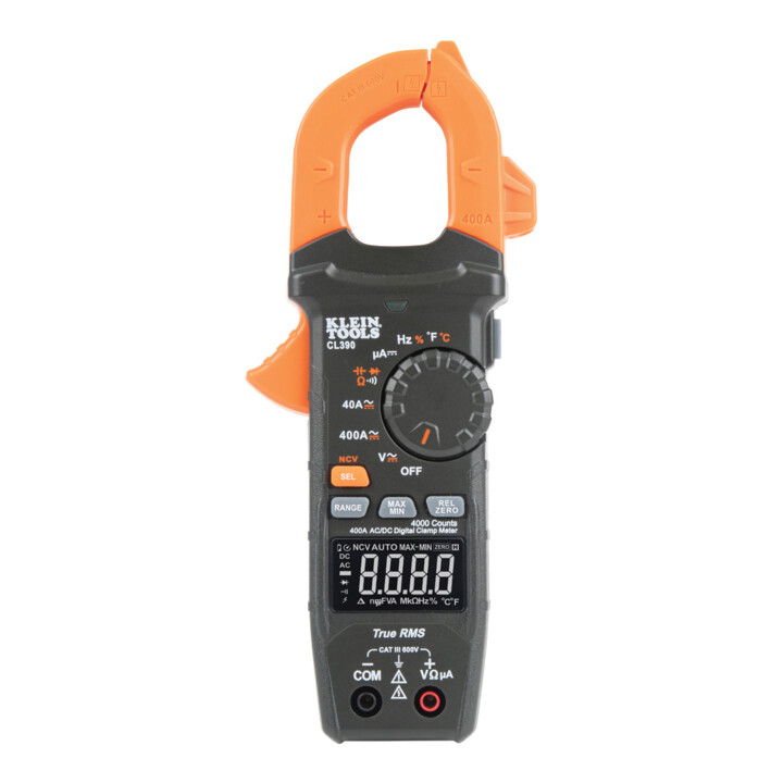 Klein Tools Stromzangen-Multimeter TRMS automatisch 400 A AC/DC