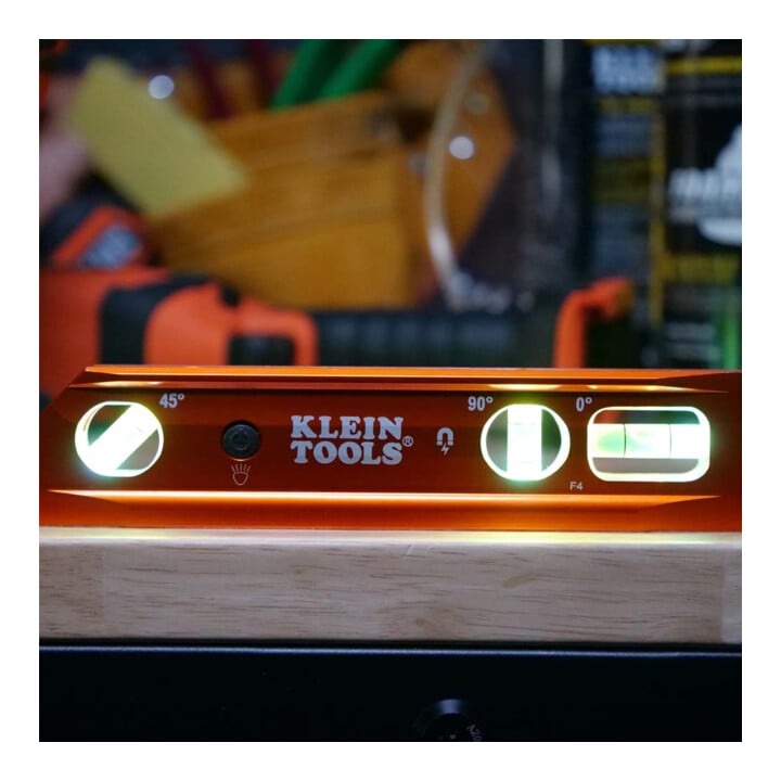 Klein Tools Torpedo-waterpas 230 mm aluminium verlicht magnetisch