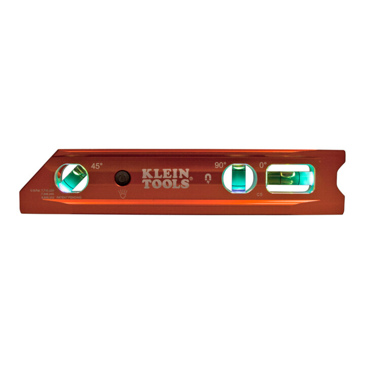 Klein Tools Torpedo-waterpas 230 mm aluminium verlicht magnetisch