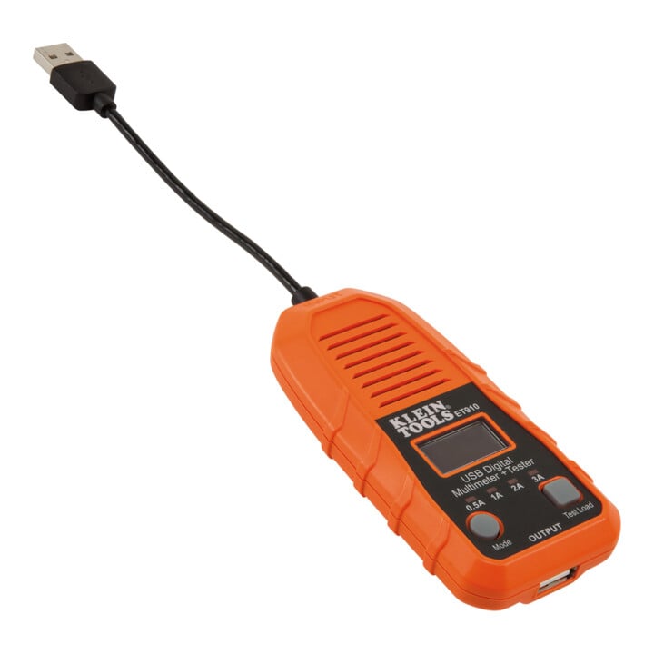 Klein Tools USB A digitale tester spanning stroom capaciteit LCD