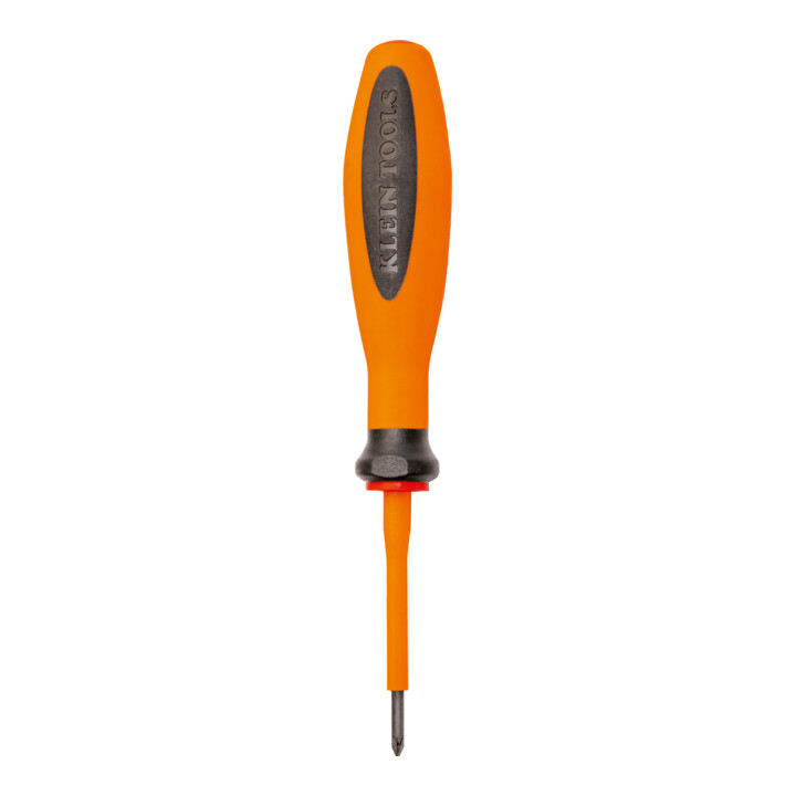 Klein Tools VDE Schroevendraaier Pozidriv PZ0 60mm ronde schacht
