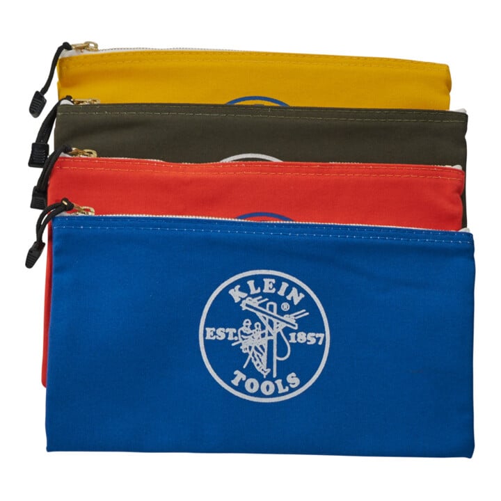 Klein Tools Werkzeugtaschen Zipperbeutel Canvas 4er Set