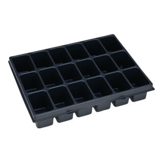 Kleinteileeinsatz i-BOXX® iB 72 B349xT265xH63mm Polystyrol m.18 Mulden