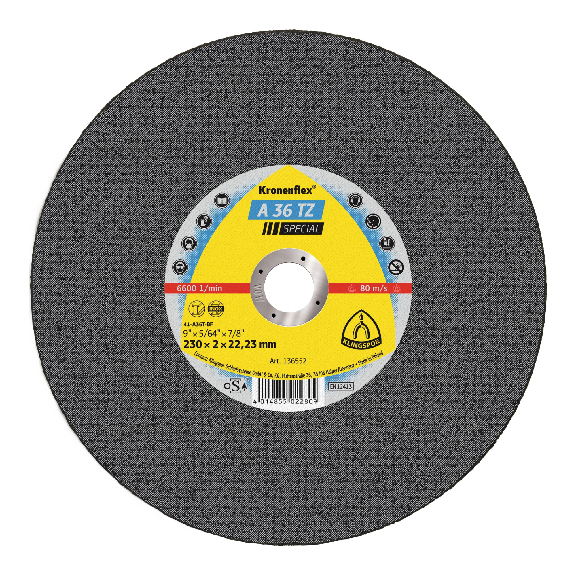 Klingspor A 36 TZ Trennscheiben, 125 x 2 x 22,23 mm gerade