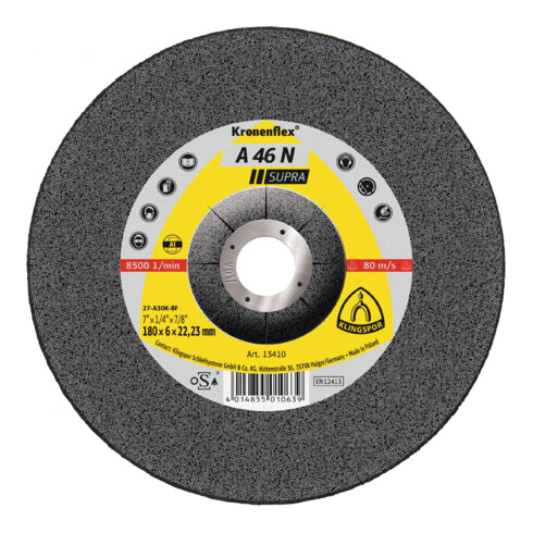 Klingspor disque de meulage A 46 N Aluminium 22,23 mm