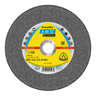 Klingspor Trennscheibe A 46 TZ Special Kronenflex® für Edelstahl, Stahl