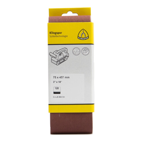 Klingspor Bande abrasive 75x457/Grain-40