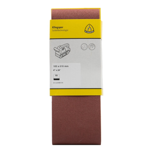 Klingspor Bande abrasive LS309XH K100 100x610mm 3 pcs.