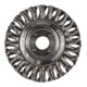 Brosse circulaire torsadée Klingspor BR 600 Z à une rangée, 115 x 14 mm, filet M 14 0,5 acier-1