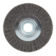 Brosse ronde ondulée Klingspor, 115 x 15 mm, filetage M 14 0,3 acier-1