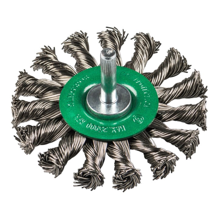 Klingspor BRS 600 Z Schaftrundbürste gezopft Anzahl Reihen 1, 75 x 12 x 6 mm, 0,5 Stahl