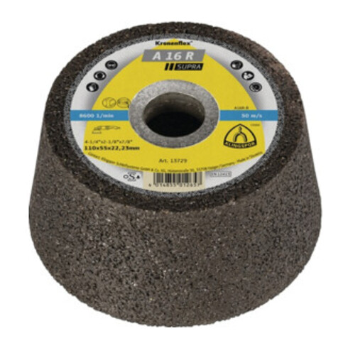 Klingspor C 30 R Schleiftopf, 110 x 55 x 22,23 mm gekröpft