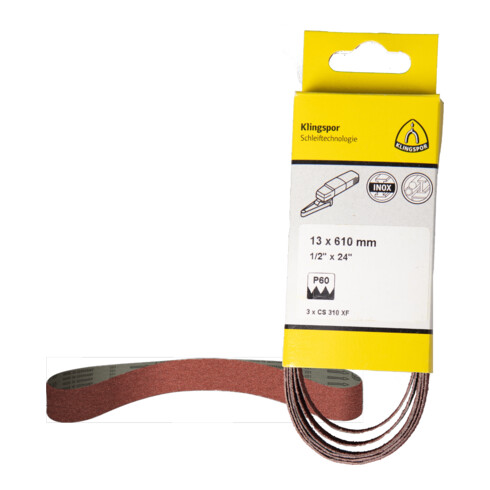 Klingspor Feilenbänder Gewebe SB-Verpackt CS 310 XF, LxB 13X457 F4G