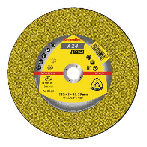 Klingspor Dischi da taglio A 24 EX, 150x2,5x22,23mm, centro depresso