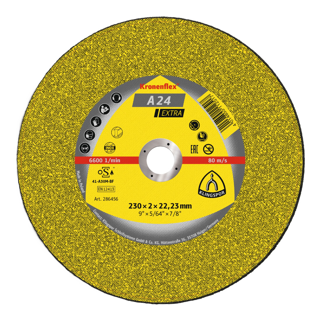 Klingspor Dischi da taglio A 24 EX, 150x2,5x22,23mm, piano