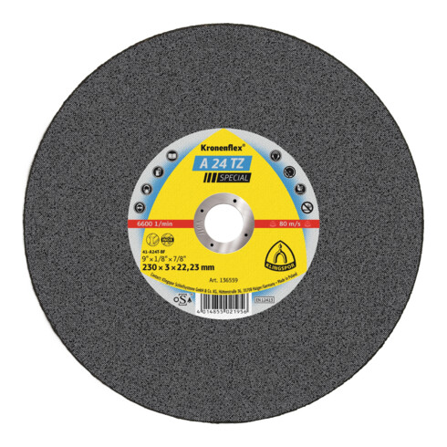 Klingspor Dischi da taglio A 24 TZ, 230x3x22,23mm, piano