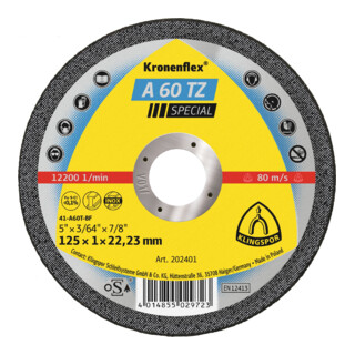 Klingspor Dischi da taglio A 60 TZ, 100x1x16mm, piano