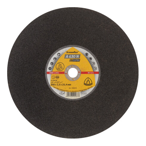 Klingspor Dischi da taglio A 630 N di grandi dim., 356x2,5x25,4mm, piano