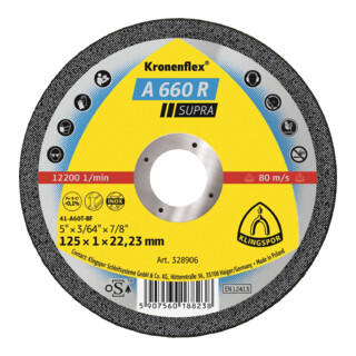 Klingspor Disco per troncatura A 660 R, diritto
