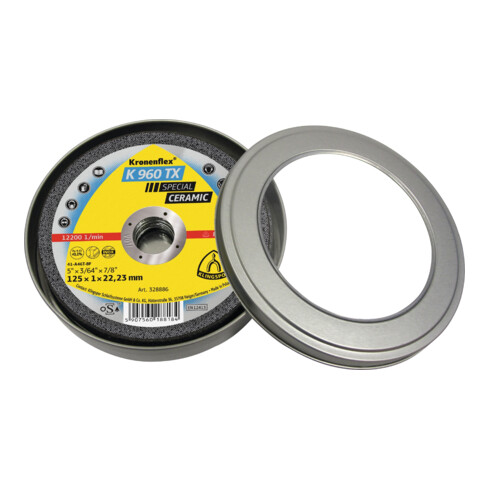 Klingspor Dischi da taglio K 960 TX, ceramico 125x1x22,23mm, piano