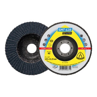Klingspor Dischi lamellari SMT 628, 125x22,23mm, grana 60, piano