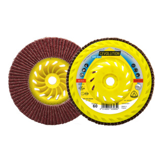 Klingspor Dischi lamellari SMT 975 filettatura M14 Ceramico, 115mm, grana 80, convesso