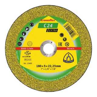 Klingspor Disque à tronçonner C24 Extra 125 x 2,5 mm incurvé