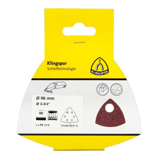 Klingspor Disque à velcro 96/Grain 80