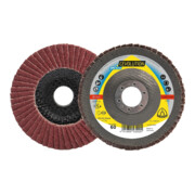 Klingspor Disque abrasif à lamelles SMT 674 125x22,23mm convexe K60 Corindon céramique K60