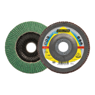 Klingspor Disque abrasif à lamelles SMT 976 125x22,23mm convexe K40 Corindon céramique K40
