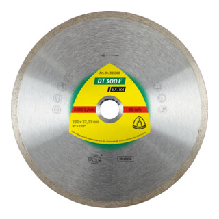 Klingspor DT 300 F Diamanttrennscheiben, 180 x 1,6 x 22,23 mm 1,6 x 7 mm, geschlossener Rand