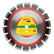 Klingspor DT 350 AB Diamanttrennscheiben, 350 x 3,2 x 25,4 mm 21 Segmente 40 x 3,2 x 12 mm, Weitverzahnt