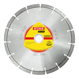 DT 350 B Disques à tronç. Diamanté Klingspor 125 x 2,4 x 22,23 mm 9 segments 33 x 2,4 x 10 mm, denture standard 22,23 mm standard