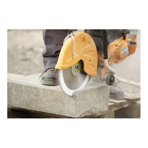 Klingspor DT 350 U Diamanttrennscheiben, 400 x 3,6 x 25,4 mm 28 Segmente 40 x 3,6 x 10 mm, Standardverzahnung